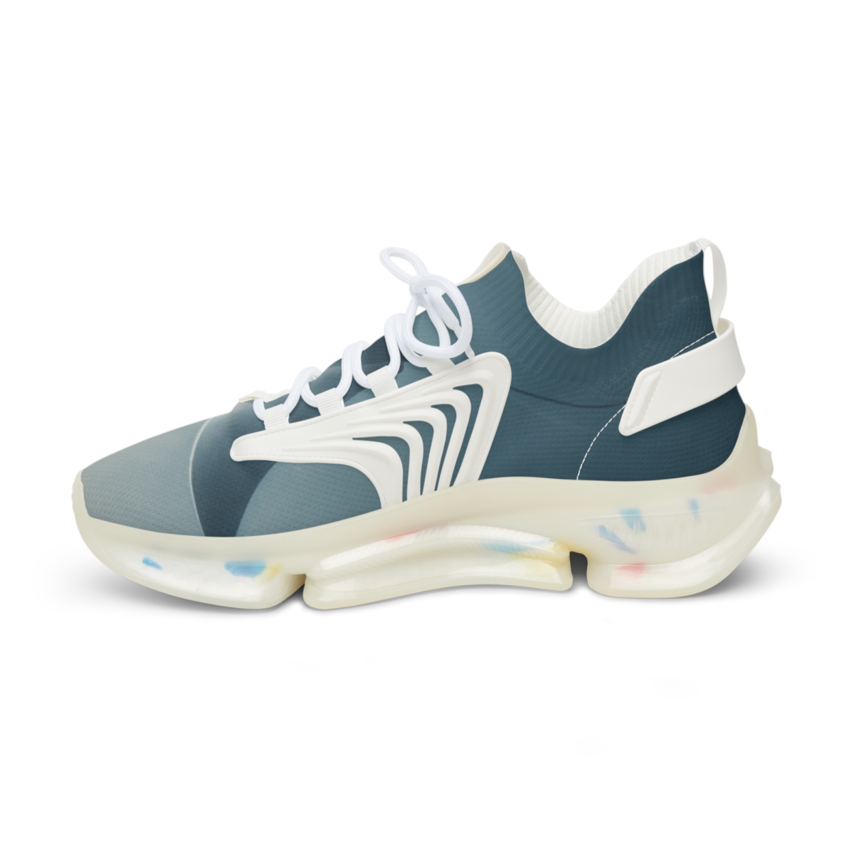 Silent Glide Of The Silver Manta premium sport sneakers