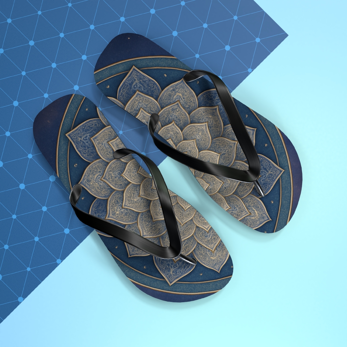 Celestial Blossom Breeze Flip Flops
