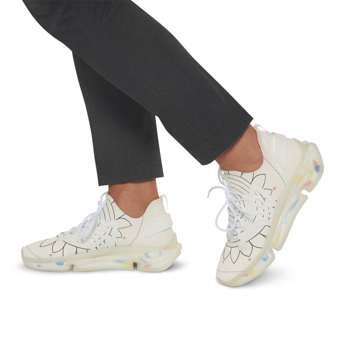 Minimal Orbit Petal Dial stylish casual sneakers