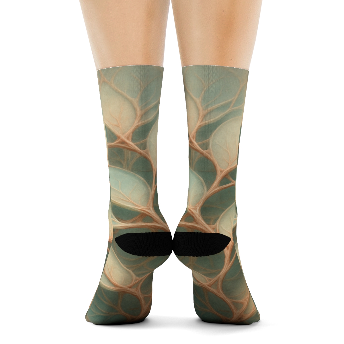 Petal Vein Lattice unique printed socks