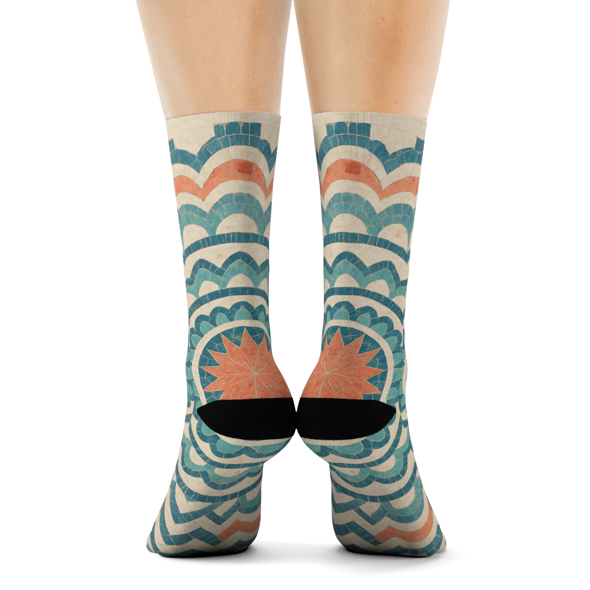 Starburst Tessera Spiral stylish patterned socks