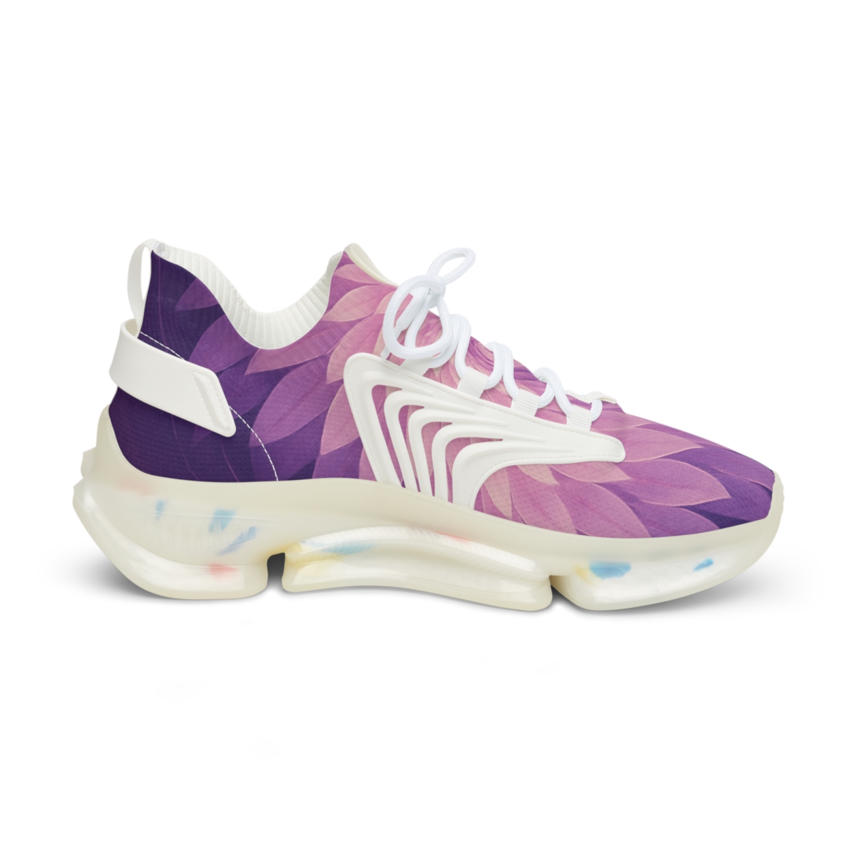 Petal Spiral Continuum personalized athletic sneakers