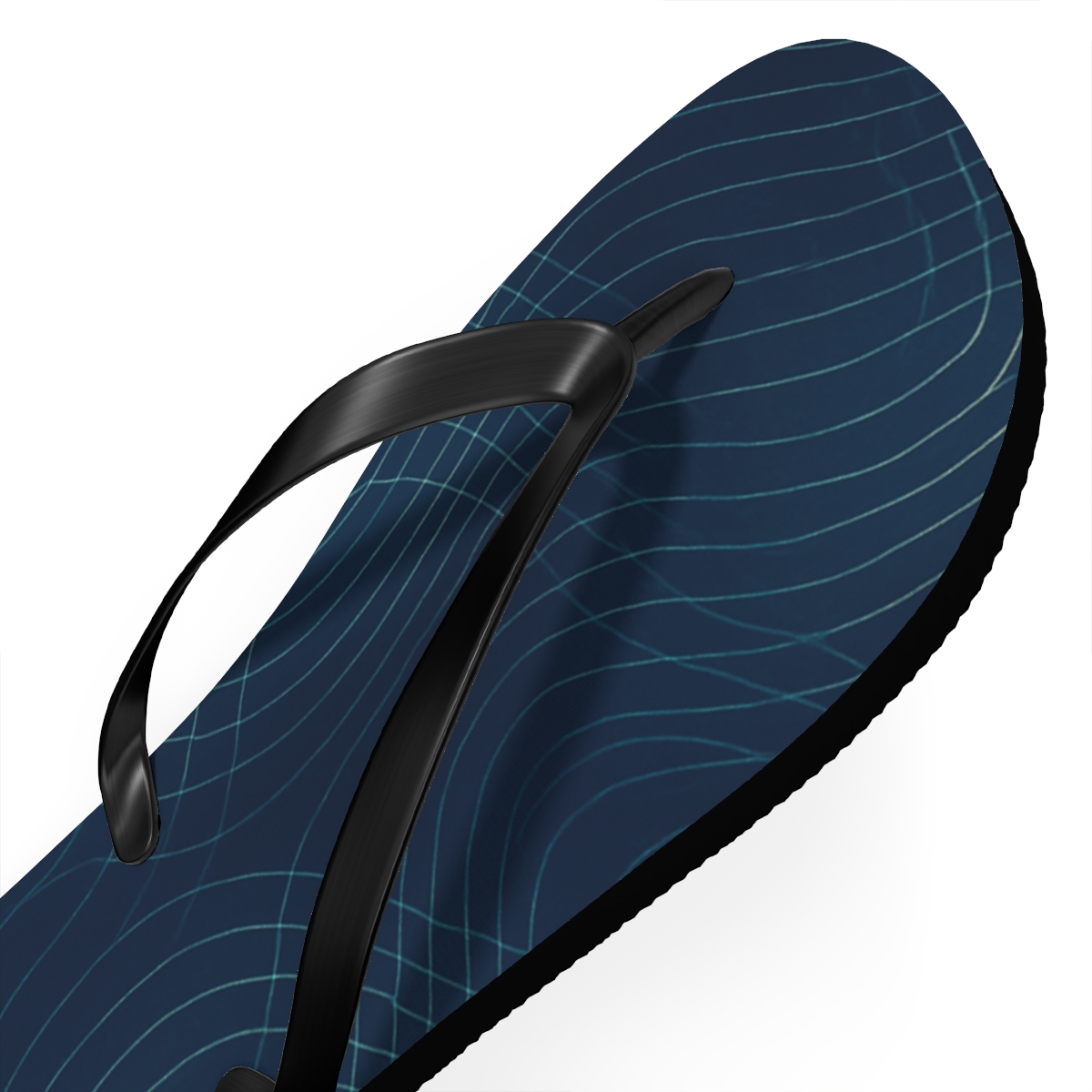 Moire Orbit Interference Weave custom flip flops