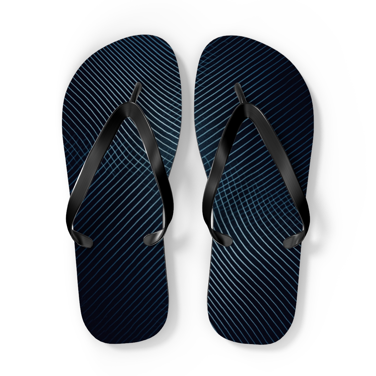 Moire Orbit Weave soft sole flip flops