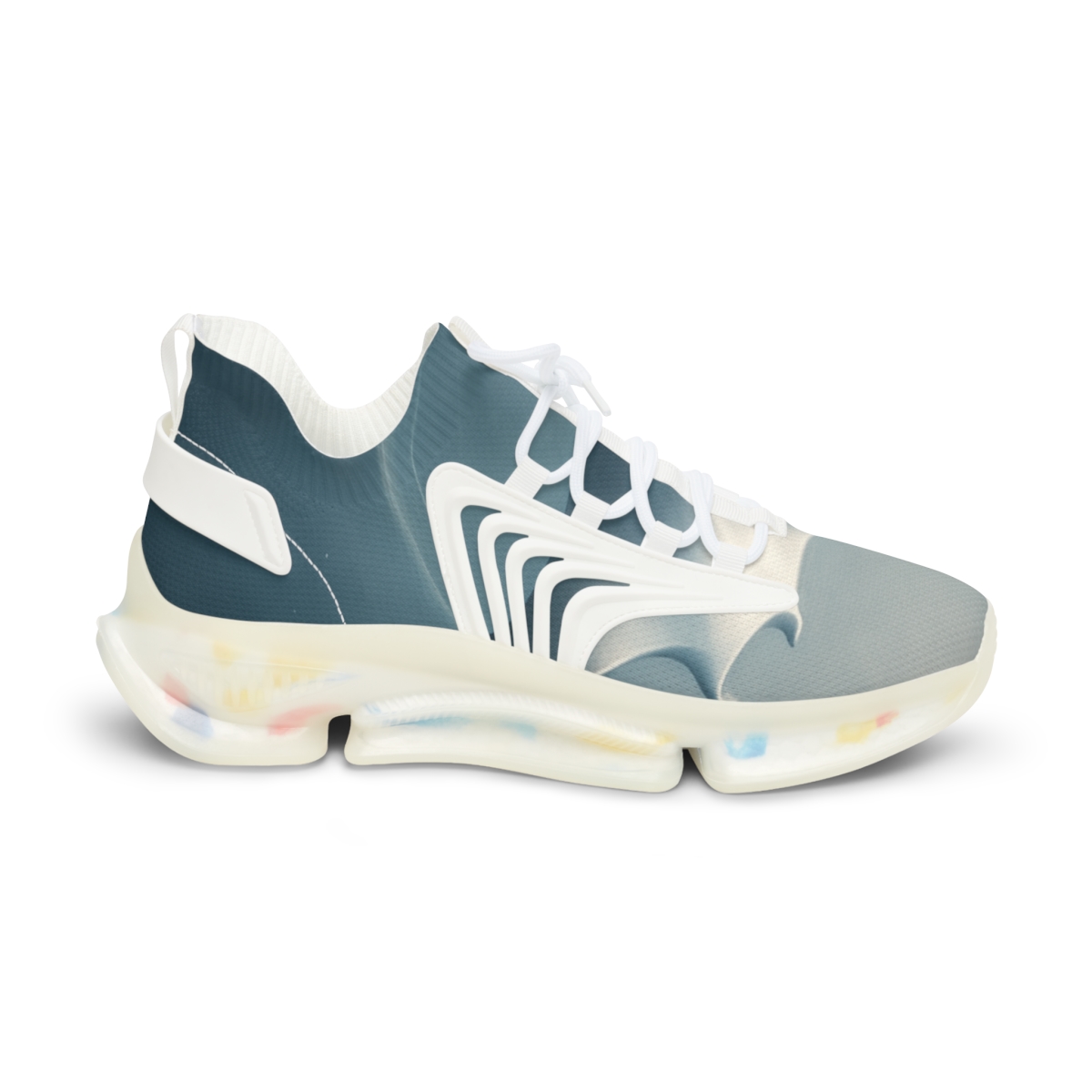 Silent Glide Of The Silver Manta premium sport sneakers