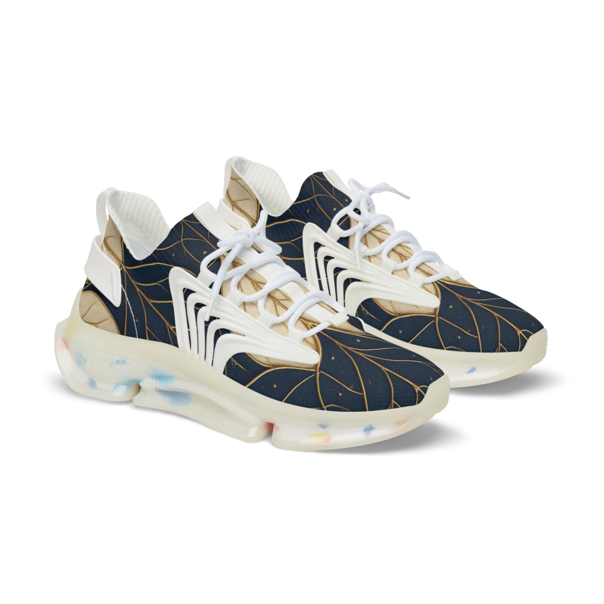 Orchid Vein Interlace personalized athletic sneakers