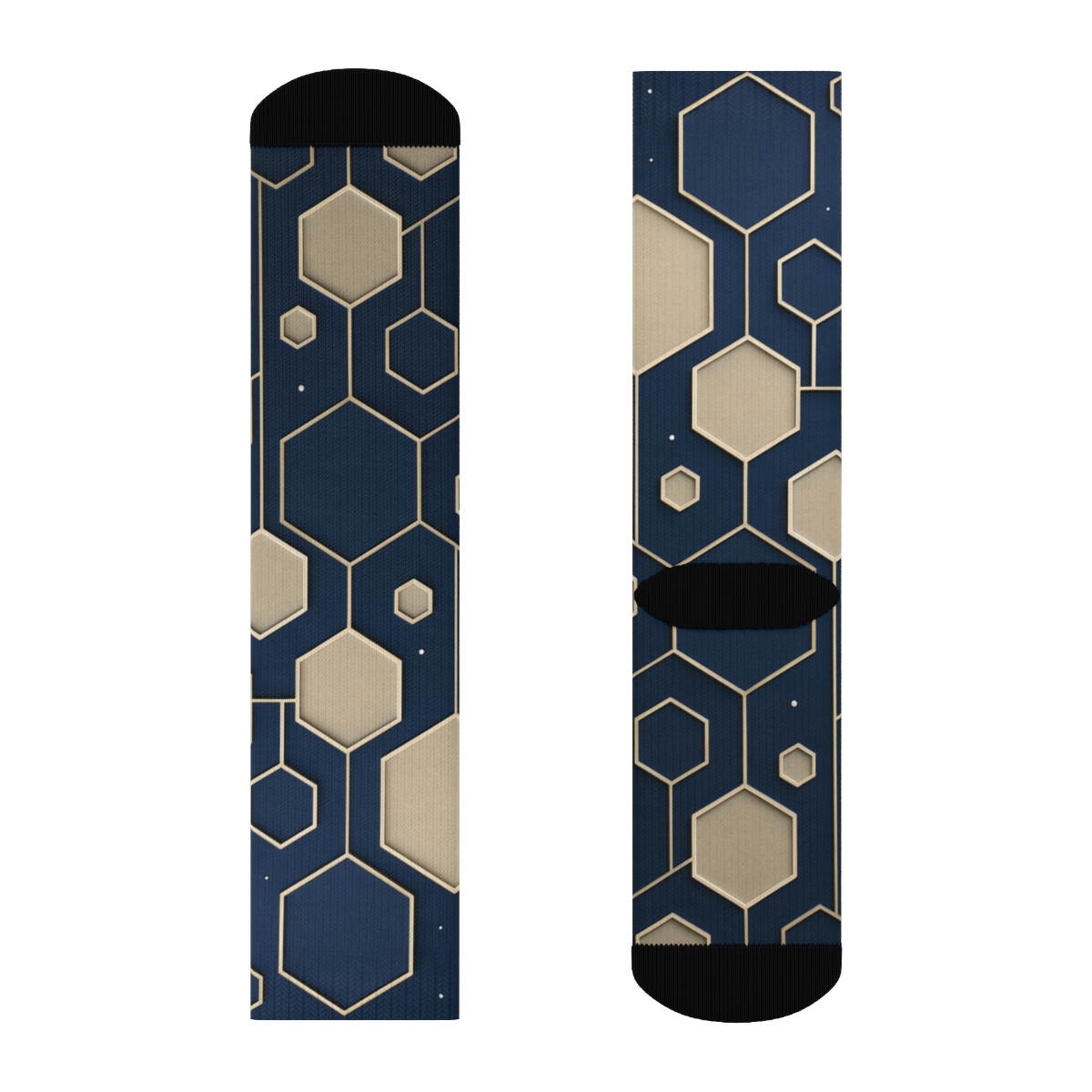 Celestial Hex Drift stylish patterned socks