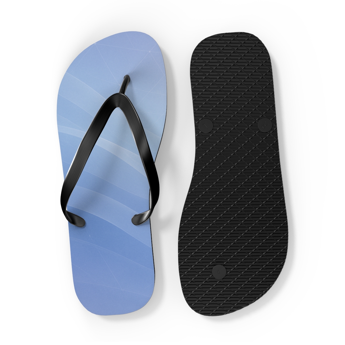Celestial Vapor Wavefront Grid custom flip flops