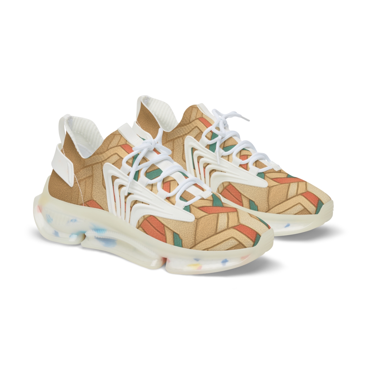 Cellular Hex Weave Gradient stylish casual sneakers