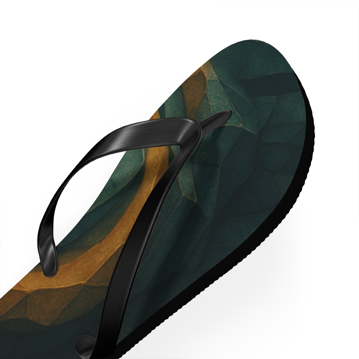 Golden Vein Harmony Flip Flops