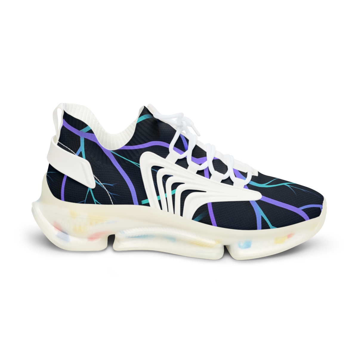 Orchid Vein Circuit Weave stylish casual sneakers