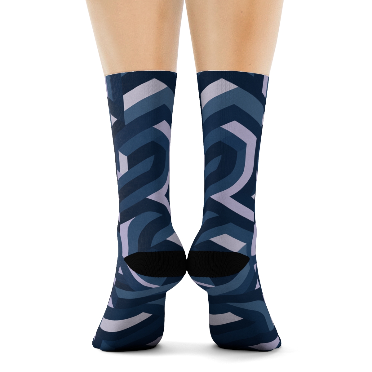 Hex Prism Drift Matrix personalized cozy socks