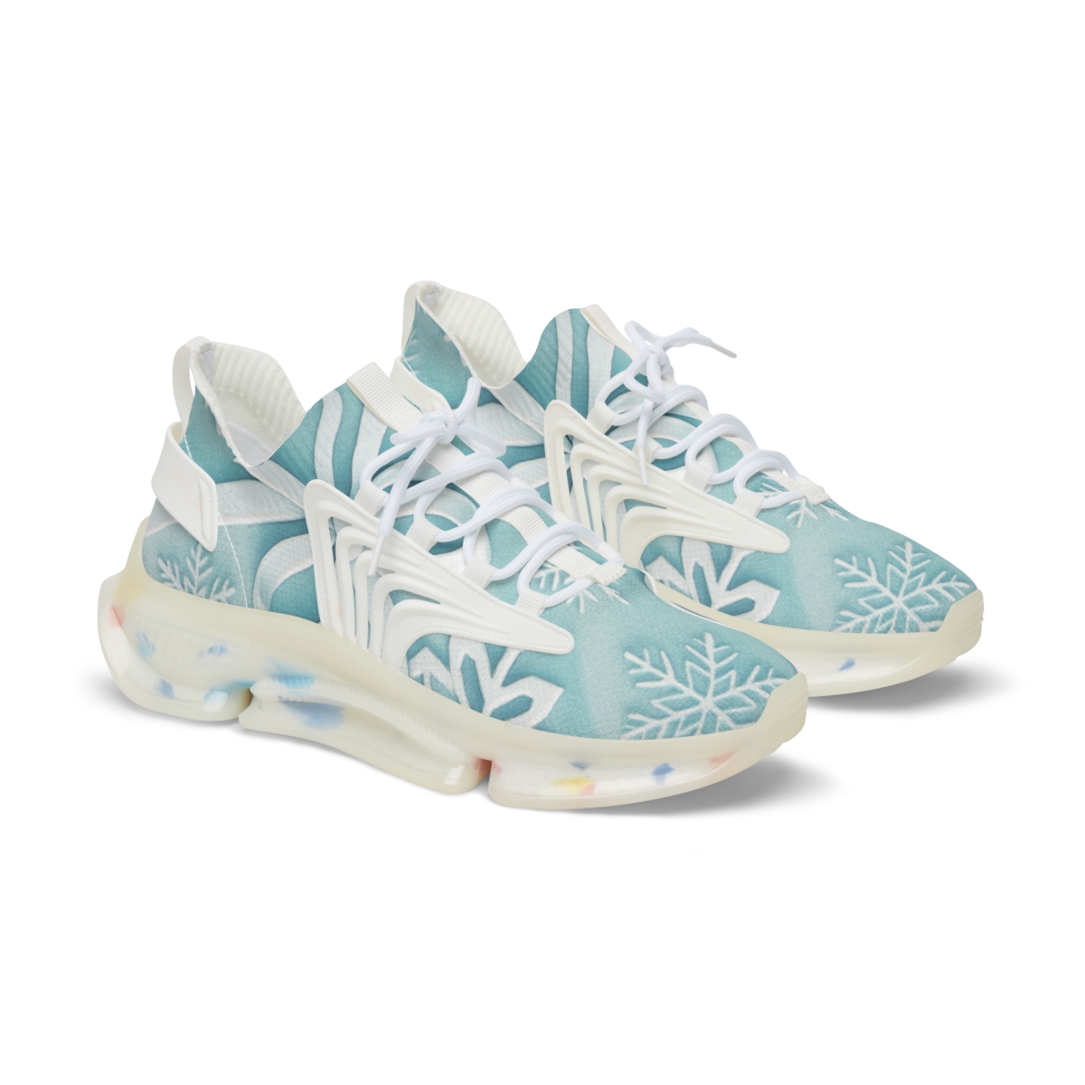 Winter Giftwrap Aurora Lattice stylish casual sneakers