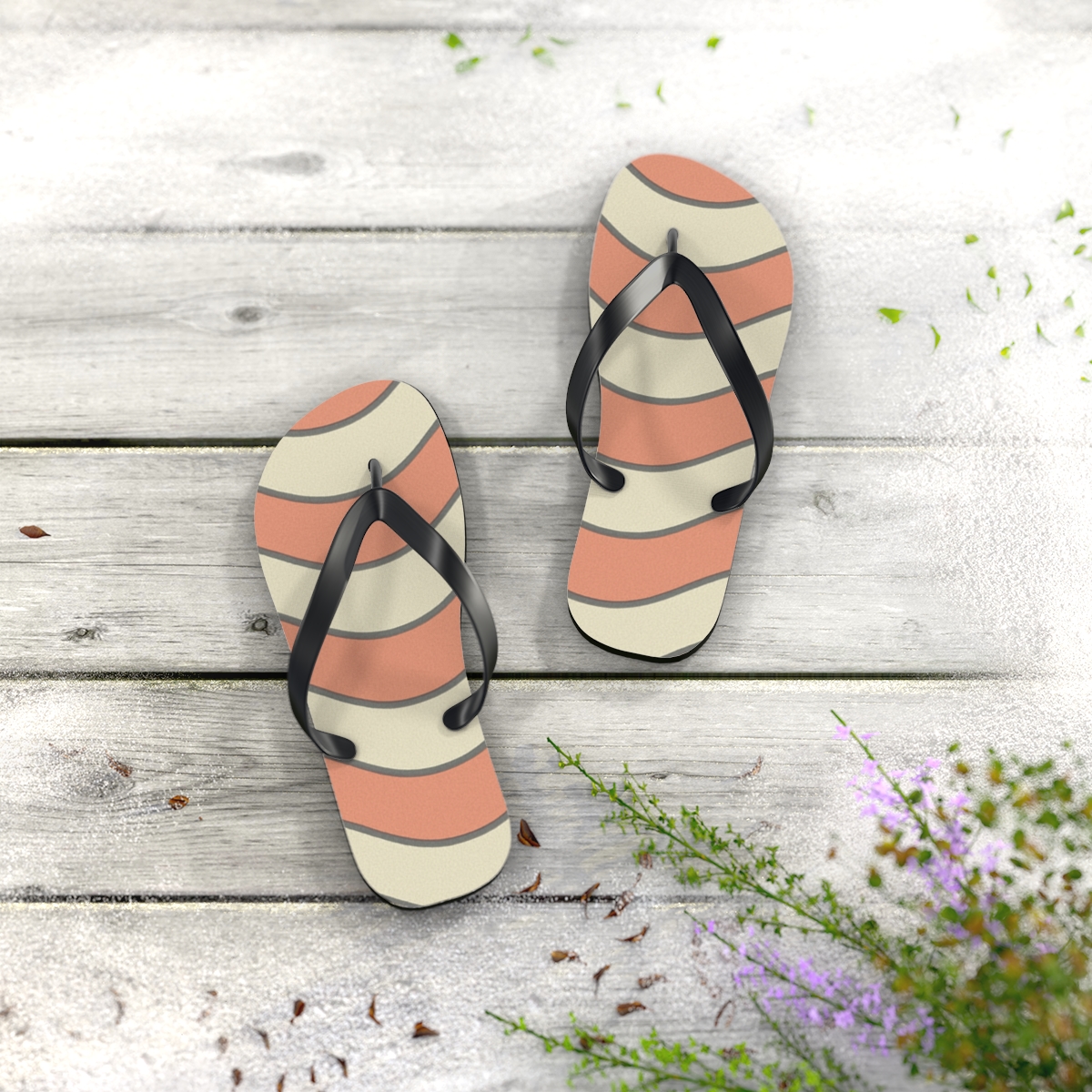 Coral Tide Harmony Flip Flops