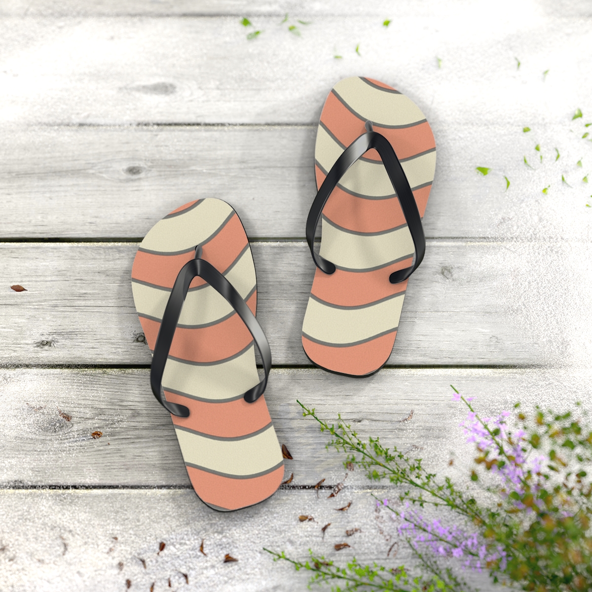 Coral Tide Harmony Flip Flops
