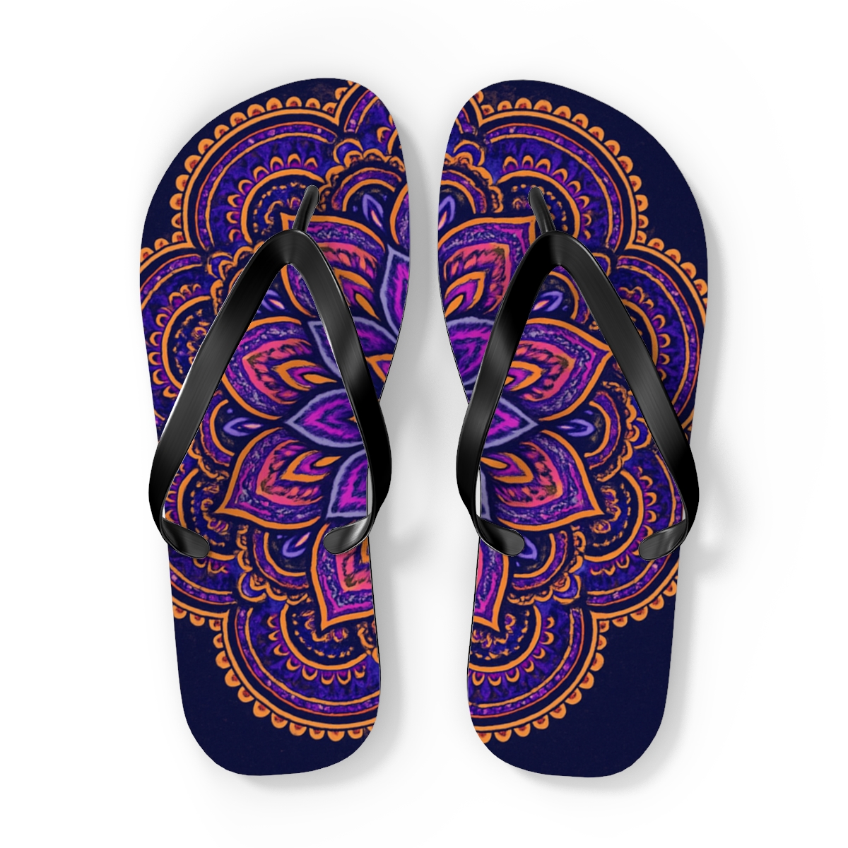 Chromatic Orbit Rosette comfortable casual flip flops