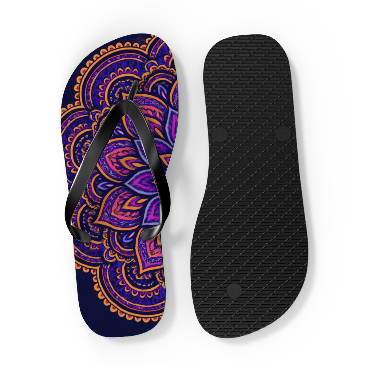 Chromatic Orbit Rosette comfortable casual flip flops
