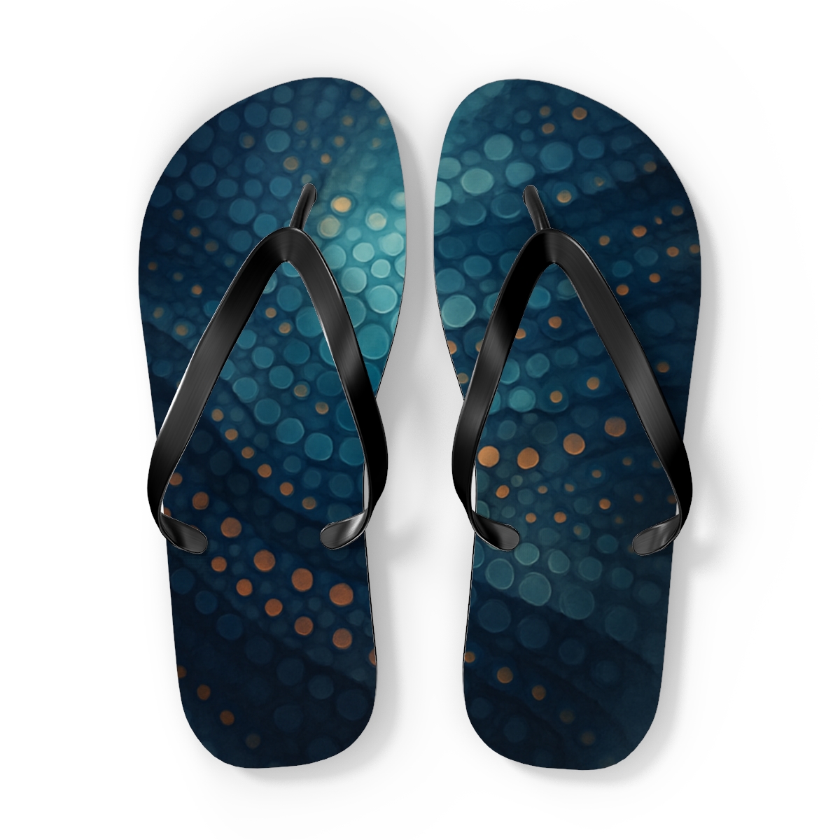 Chromatophore Drift Of The Cuttlefish custom flip flops