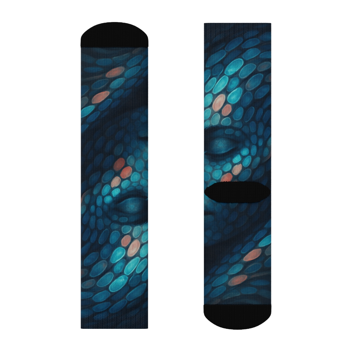 Chromatophore Mirage Drift unique printed socks