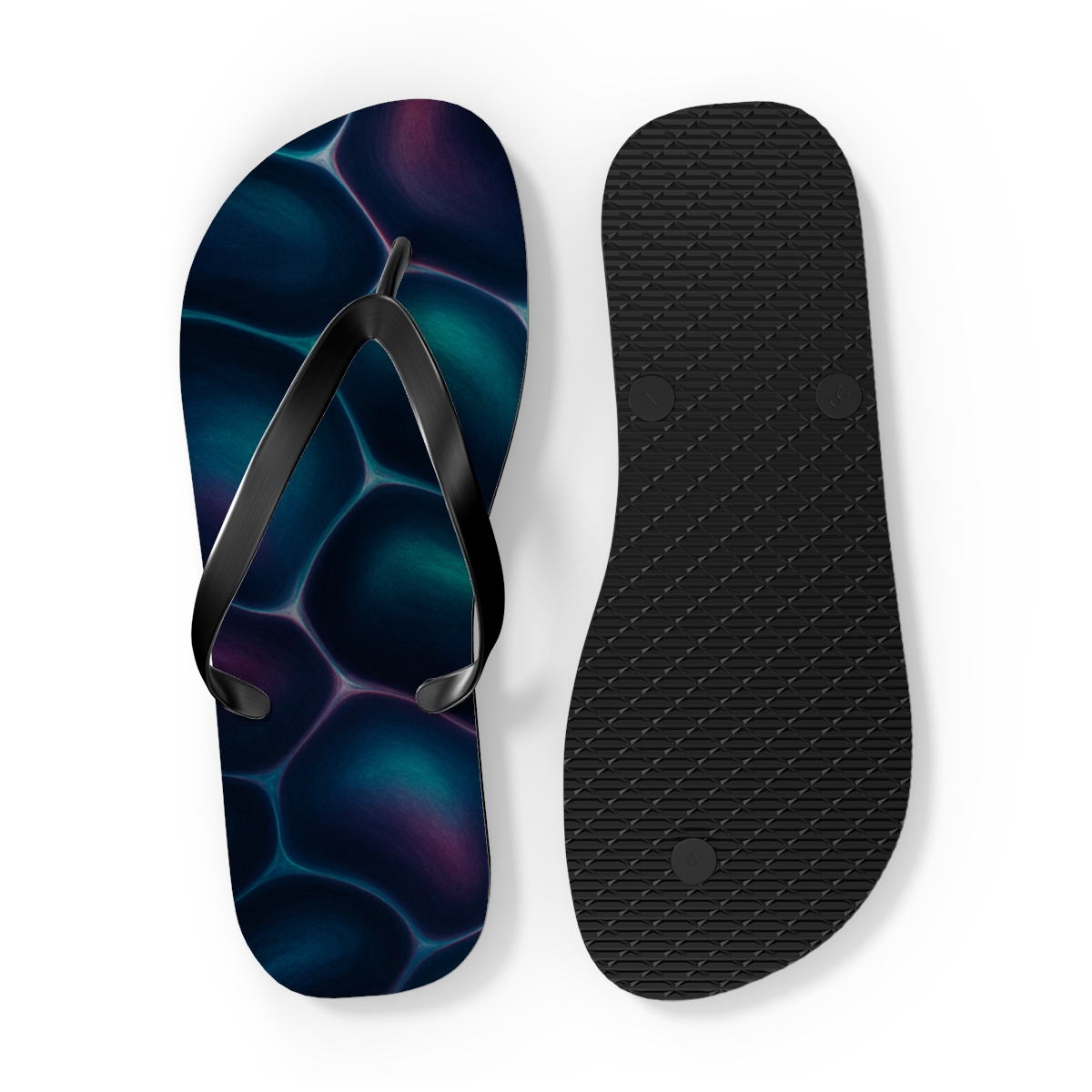 Chromatophore Mirage Drift custom flip flops