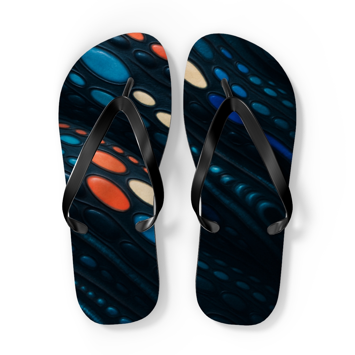Chromatophore Pulse Of The Cuttlefish custom flip flops