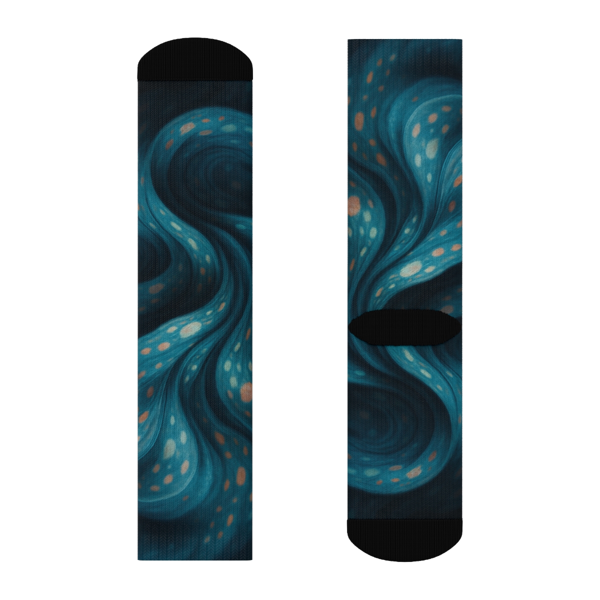 Chromatophore Pulse Of The Cuttlefish designer logo socks