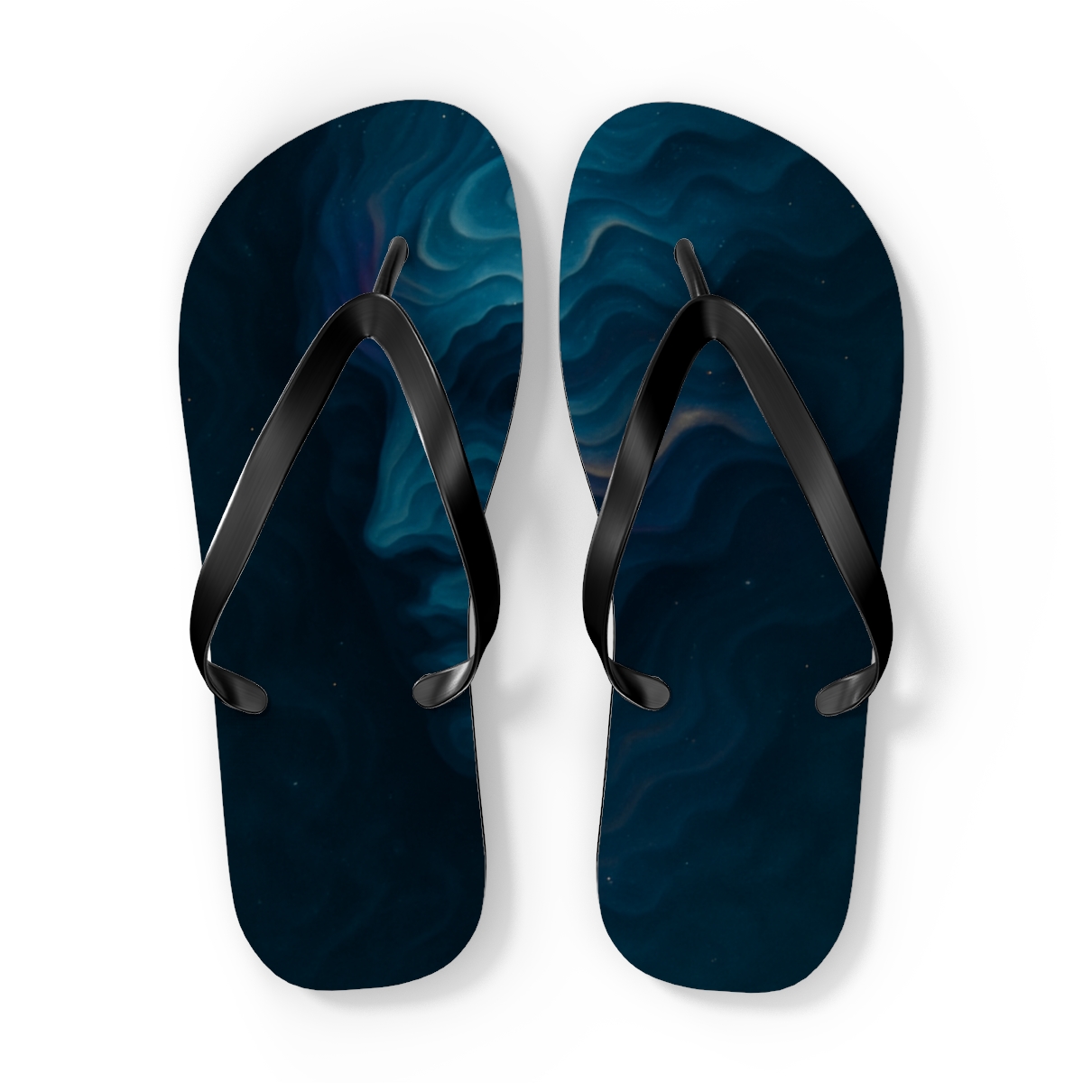 Chromatophore Pulse Of The Cuttlefish soft sole flip flops
