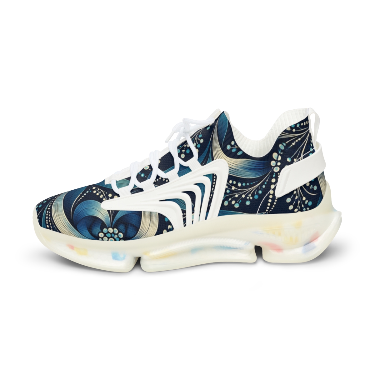Clematis Ribbon Dot Lattice custom sneakers [AI-577ca403-94b141076993]