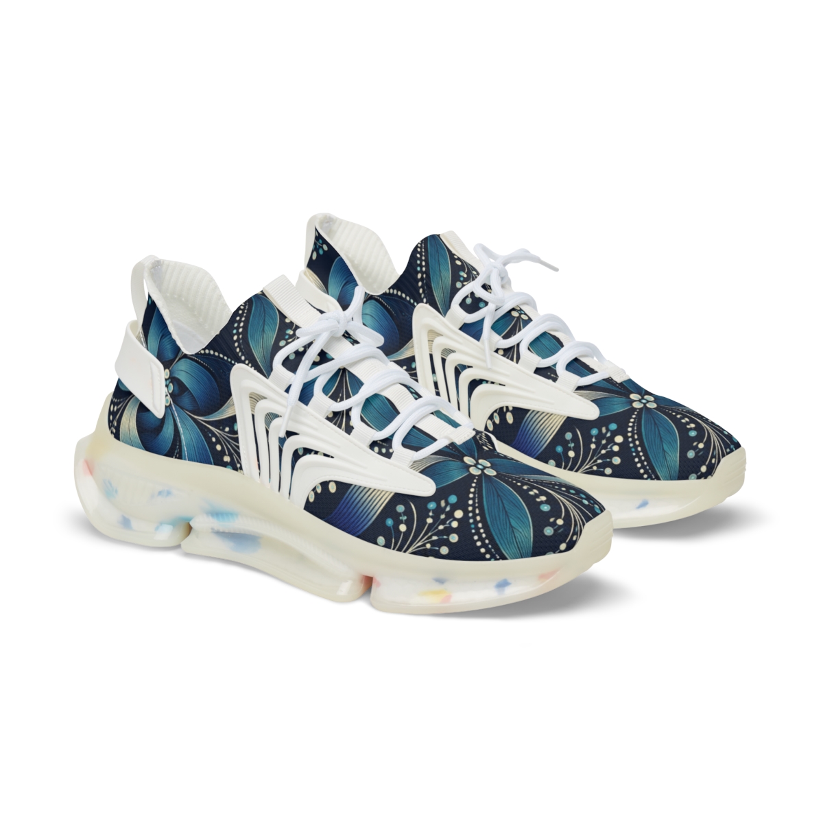 Clematis Ribbon Dot Lattice custom sneakers [AI-577ca403-00a05911e19b]