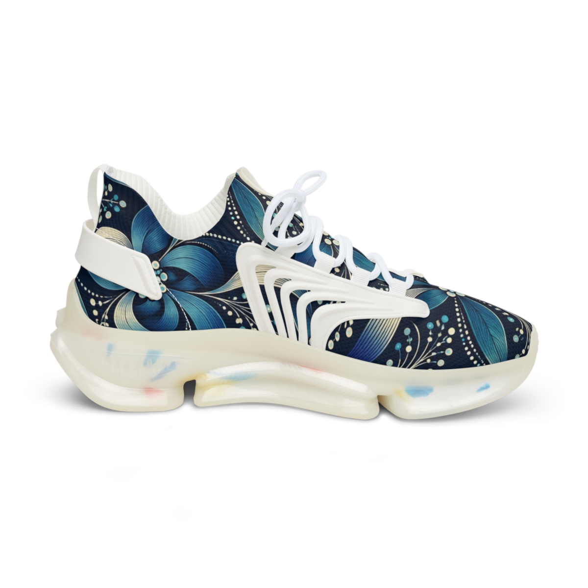Clematis Ribbon Dot Lattice custom sneakers [AI-577ca403-fa7f07175f78]