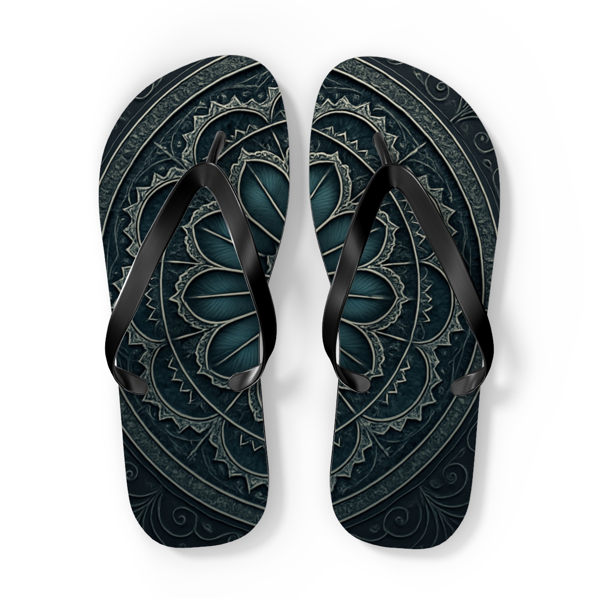 Clockwork Rosette Lattice custom flip flops