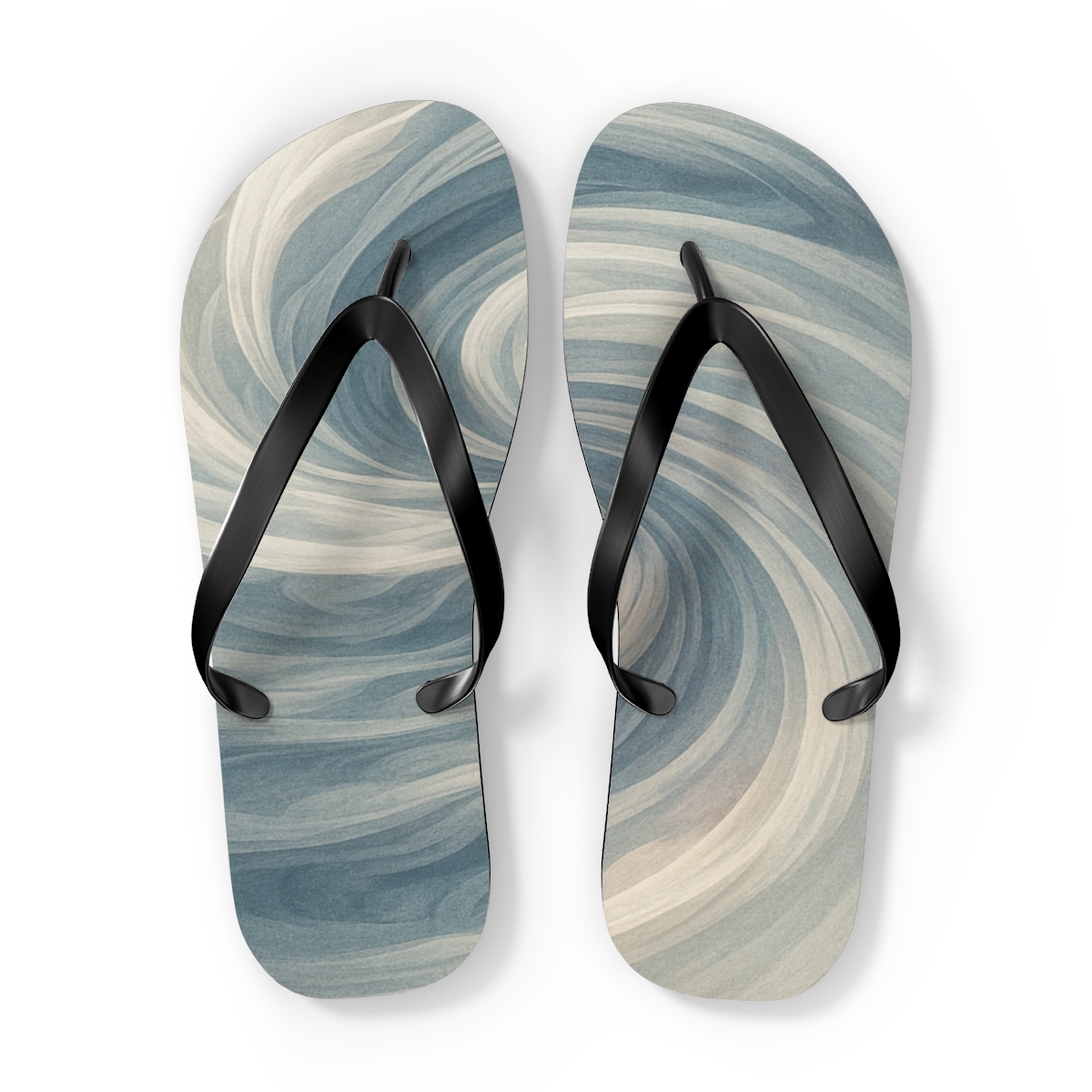 Cloud Band Vortex Weave trendy printed flip flops