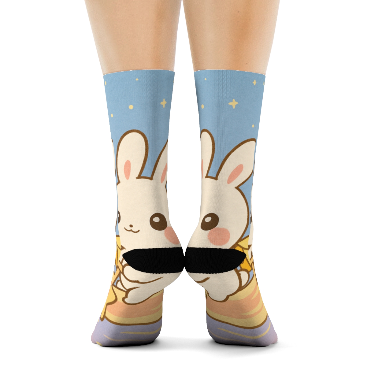 Comet Mail Bunny Delivery personalized cozy socks