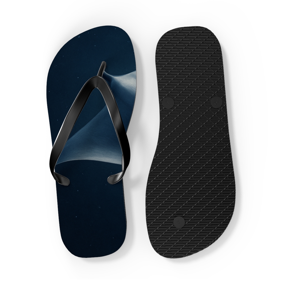 Constellation Of The Manta Silhouette designer logo flip flops