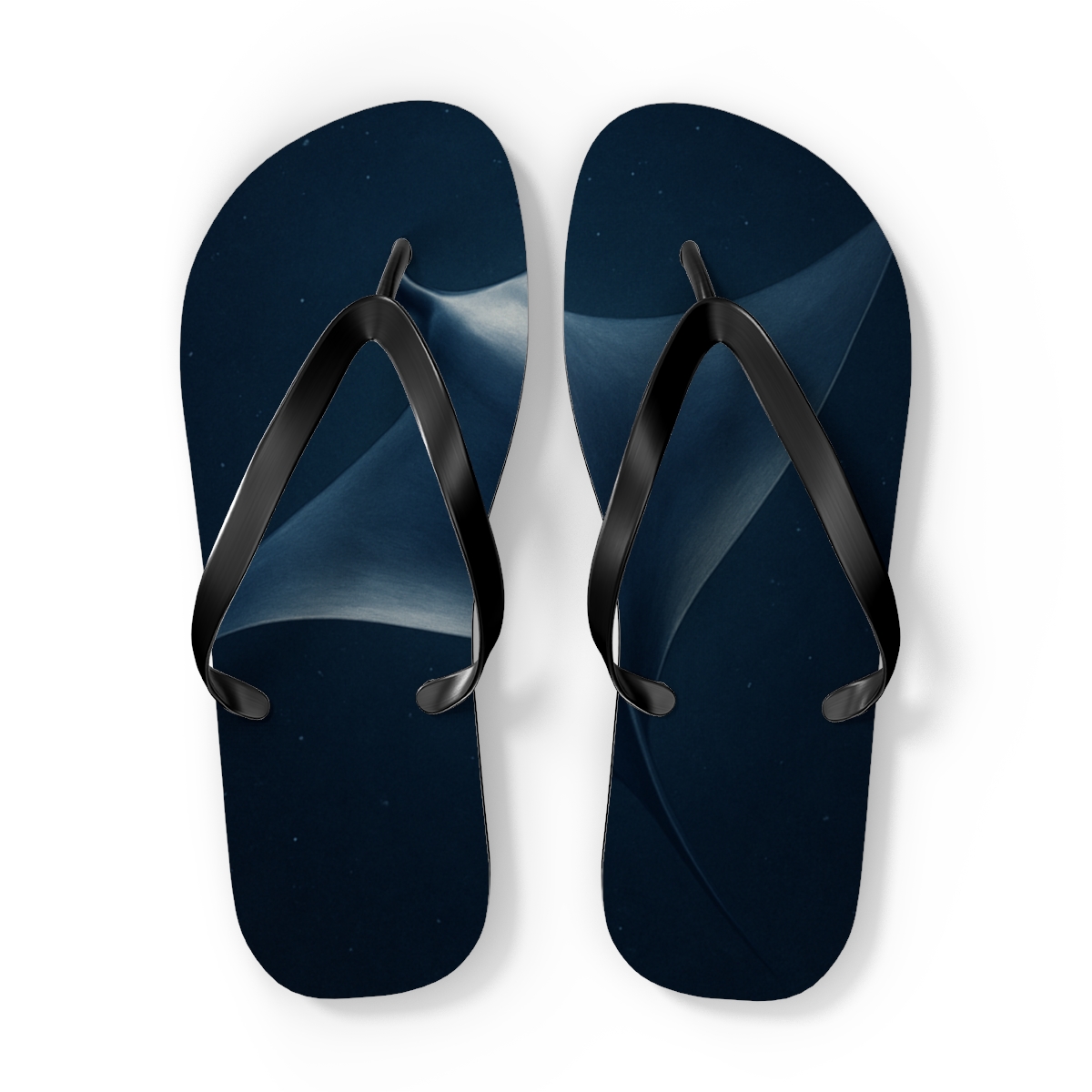 Constellation Of The Manta Silhouette designer logo flip flops