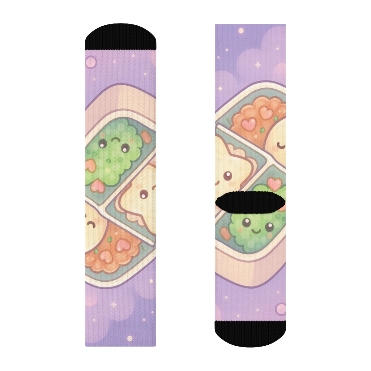 Cosmic Bento Buddies unique printed sockscustom socks