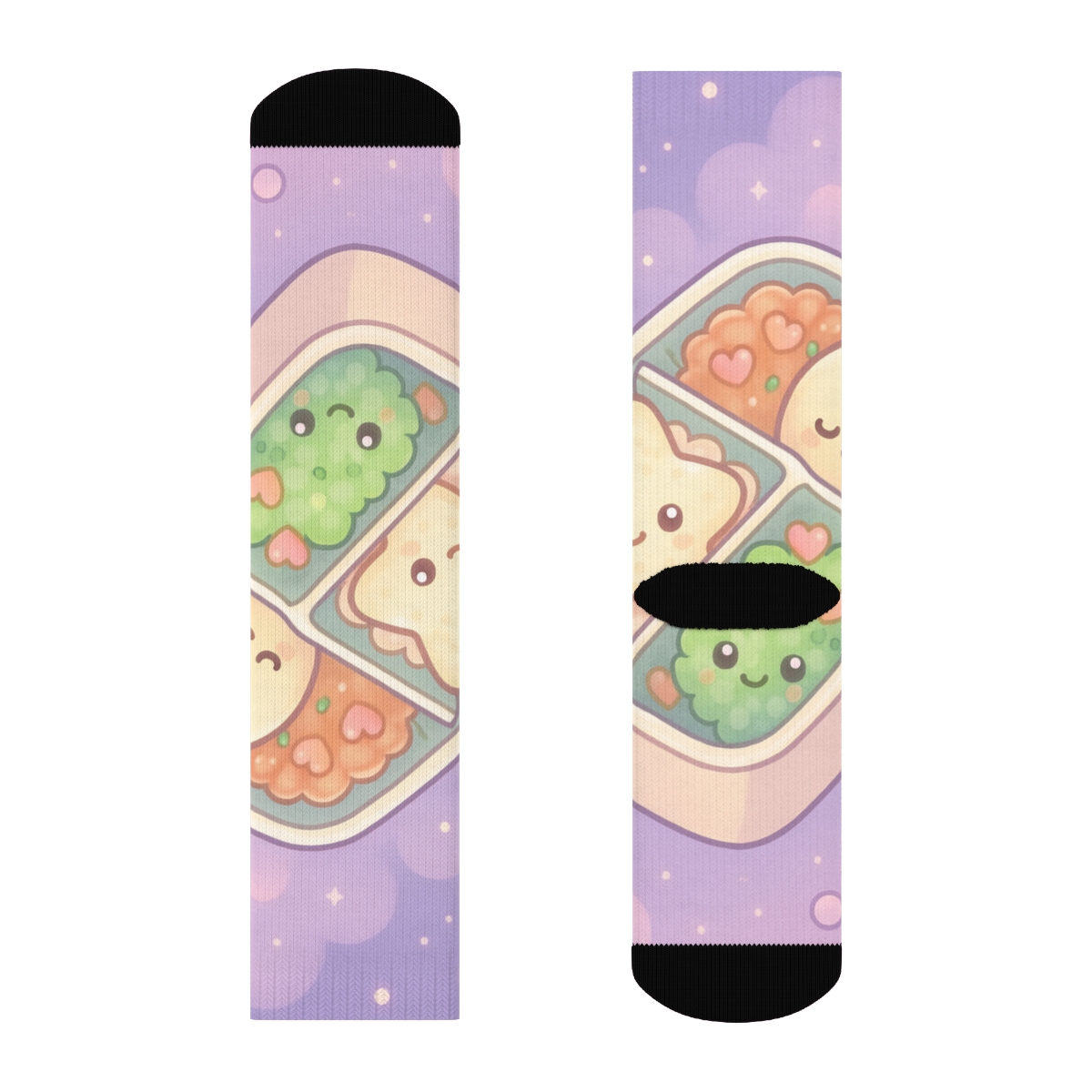 Cosmic Bento Buddies unique printed sockscustom socks