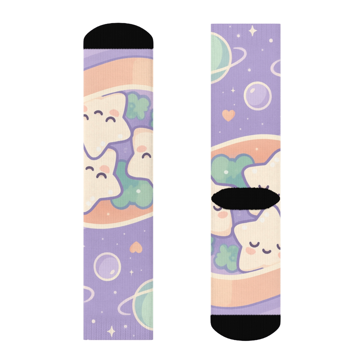 Cosmic Bento Starlets trendy colorful socks