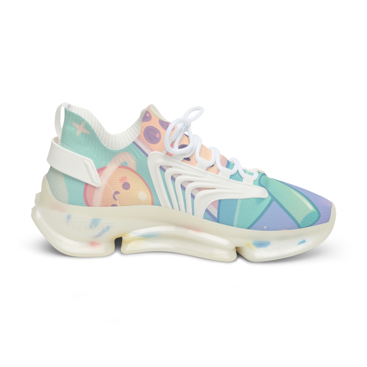 Cosmic Bubble Tea Constellation personalized athletic sneakers