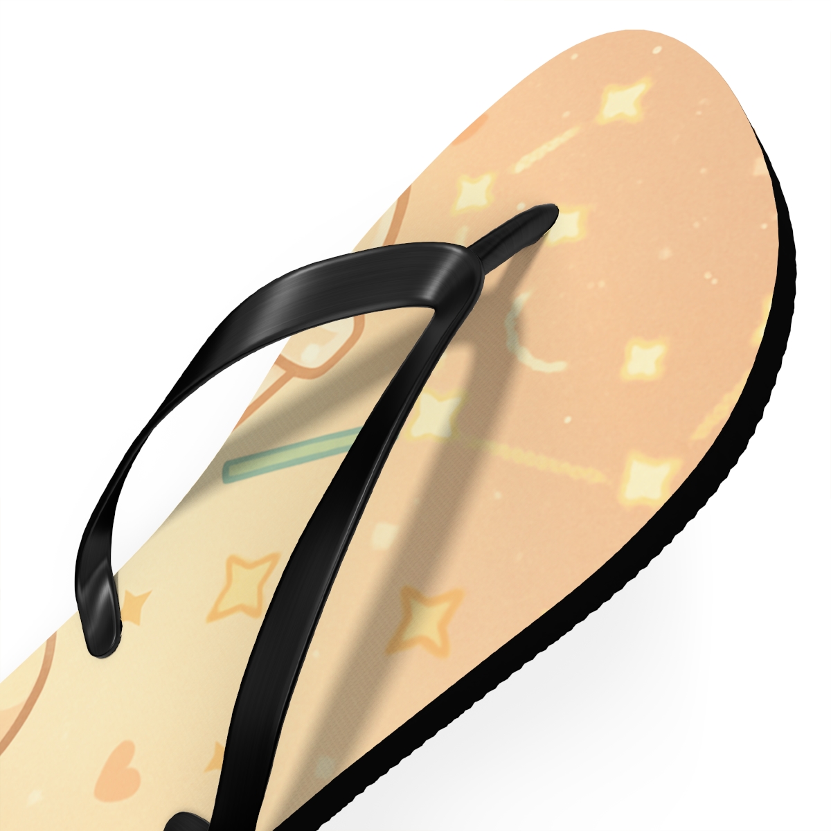 Cosmic Bubble Tea Constellation Cafe comfortable casual flip flops