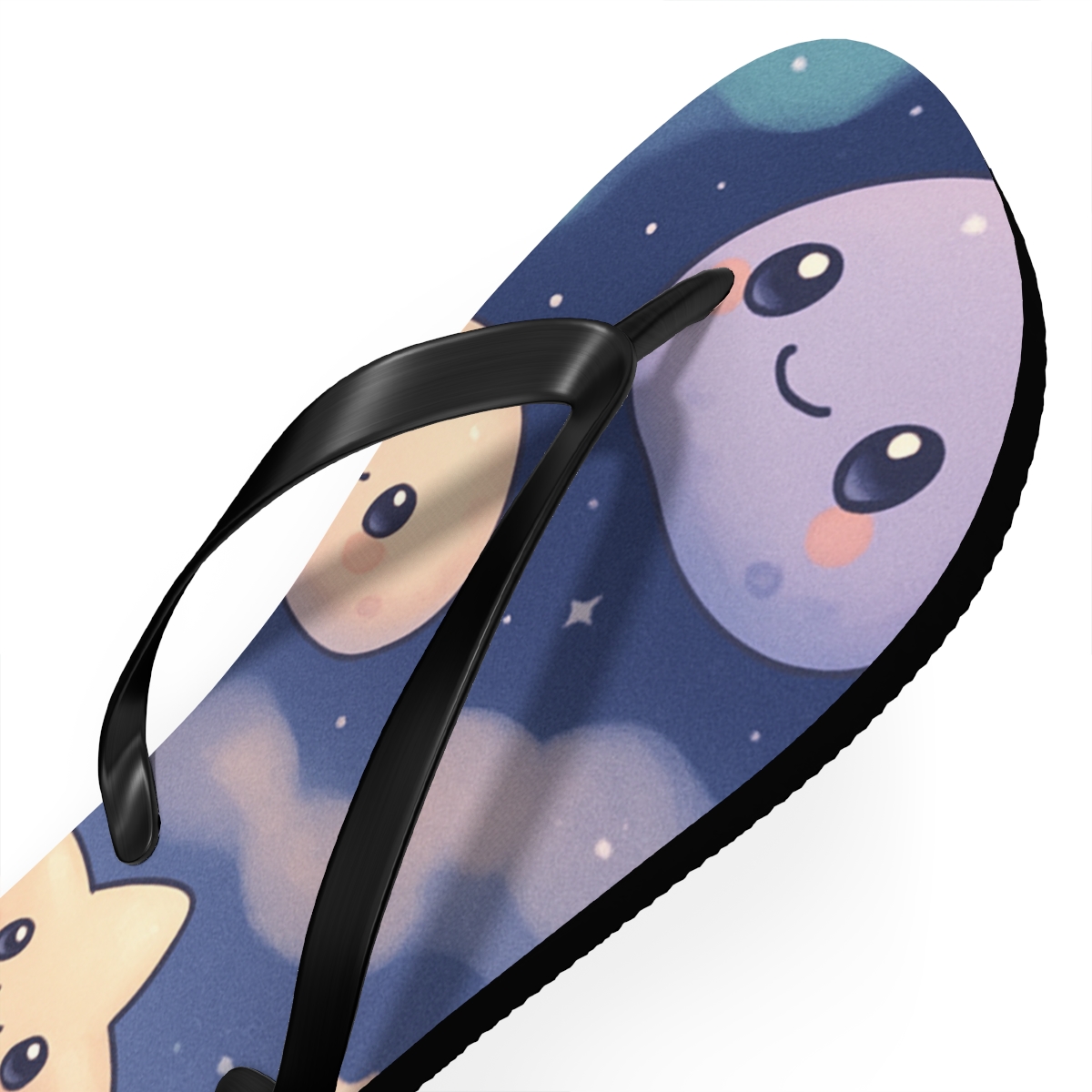 Cosmic Jellybean Asteroid Garden soft sole flip flops