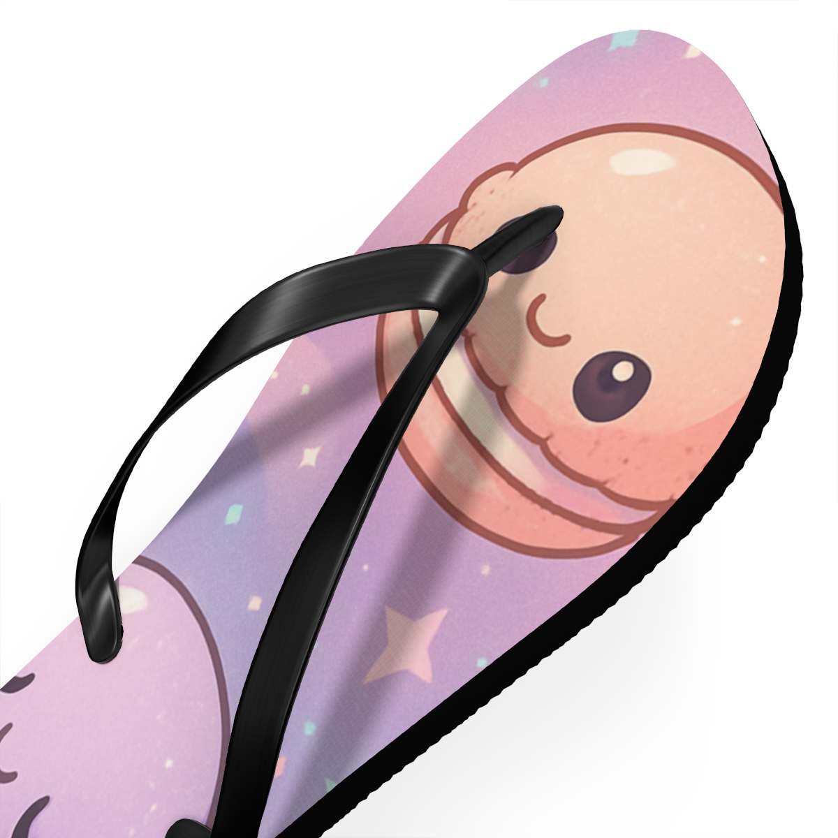 Cosmic Macaron Comet Parade soft sole flip flops