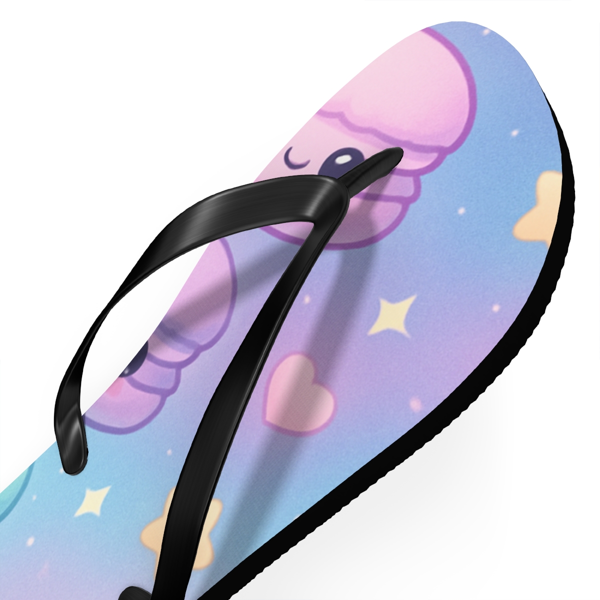 Cosmic Macaron Meteor Shower soft sole flip flops