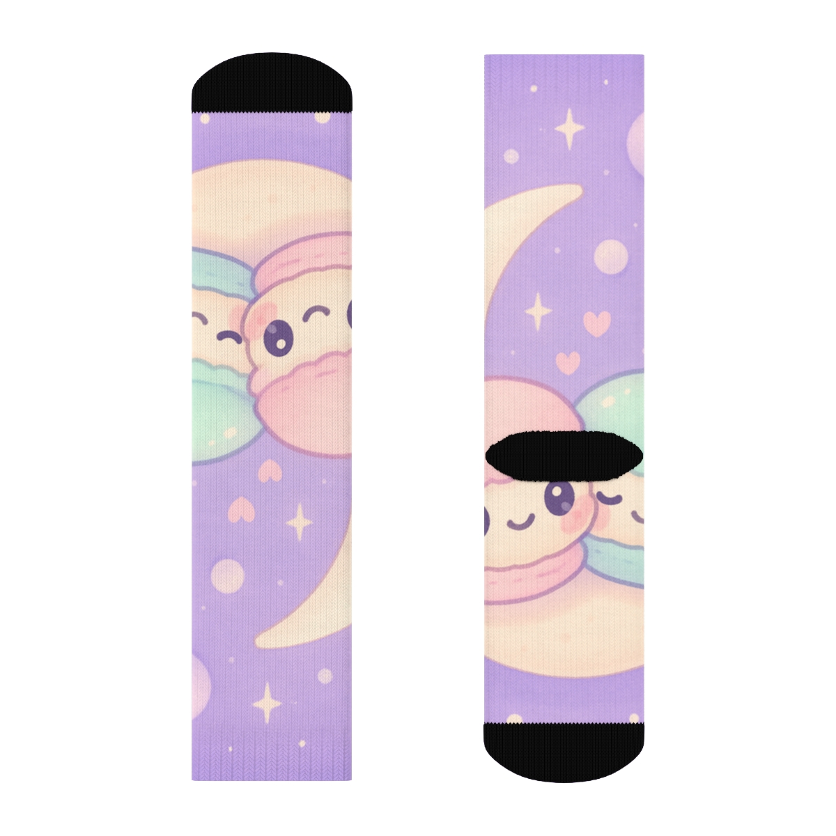 Cosmic Macaron Moon Buddies sports performance socks
