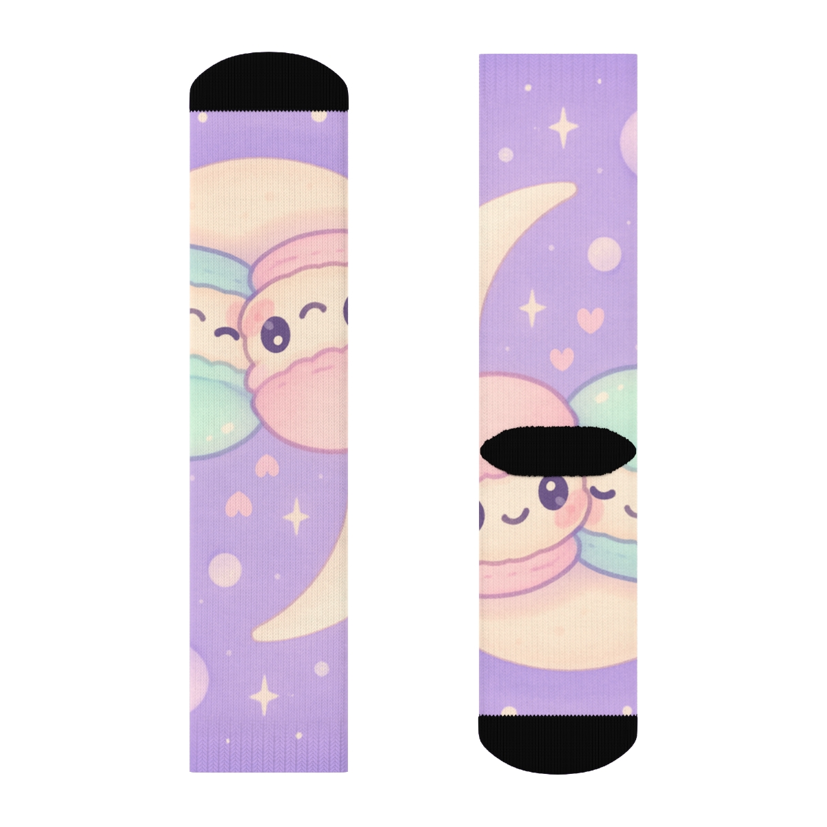 Cosmic Macaron Moon Buddies sports performance socks
