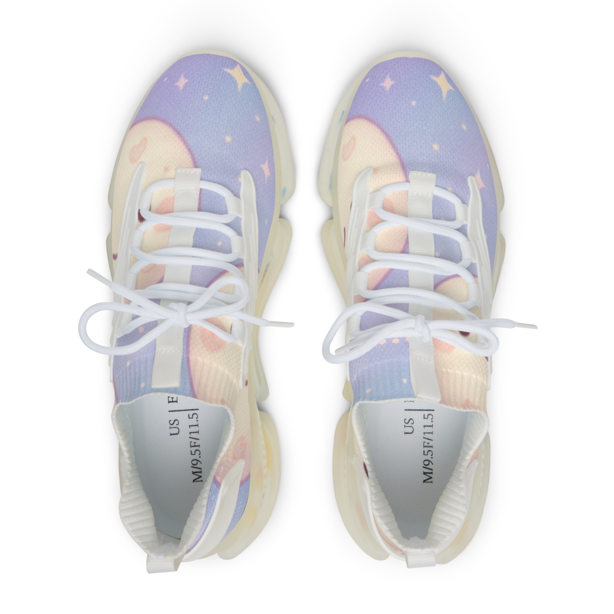 Cosmic Marshmallow Moonlets premium sport sneakers