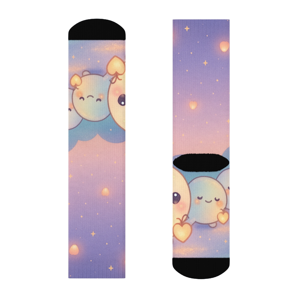 Cosmic Mochi Lantern Parade unique printed socks