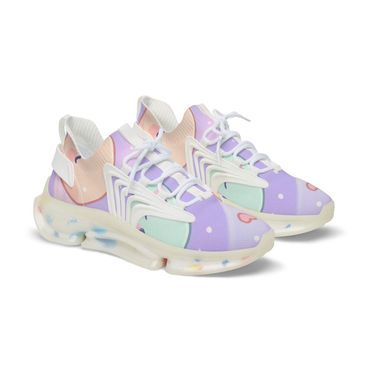 Cosmic Mochi Meteors unique printed sneakers