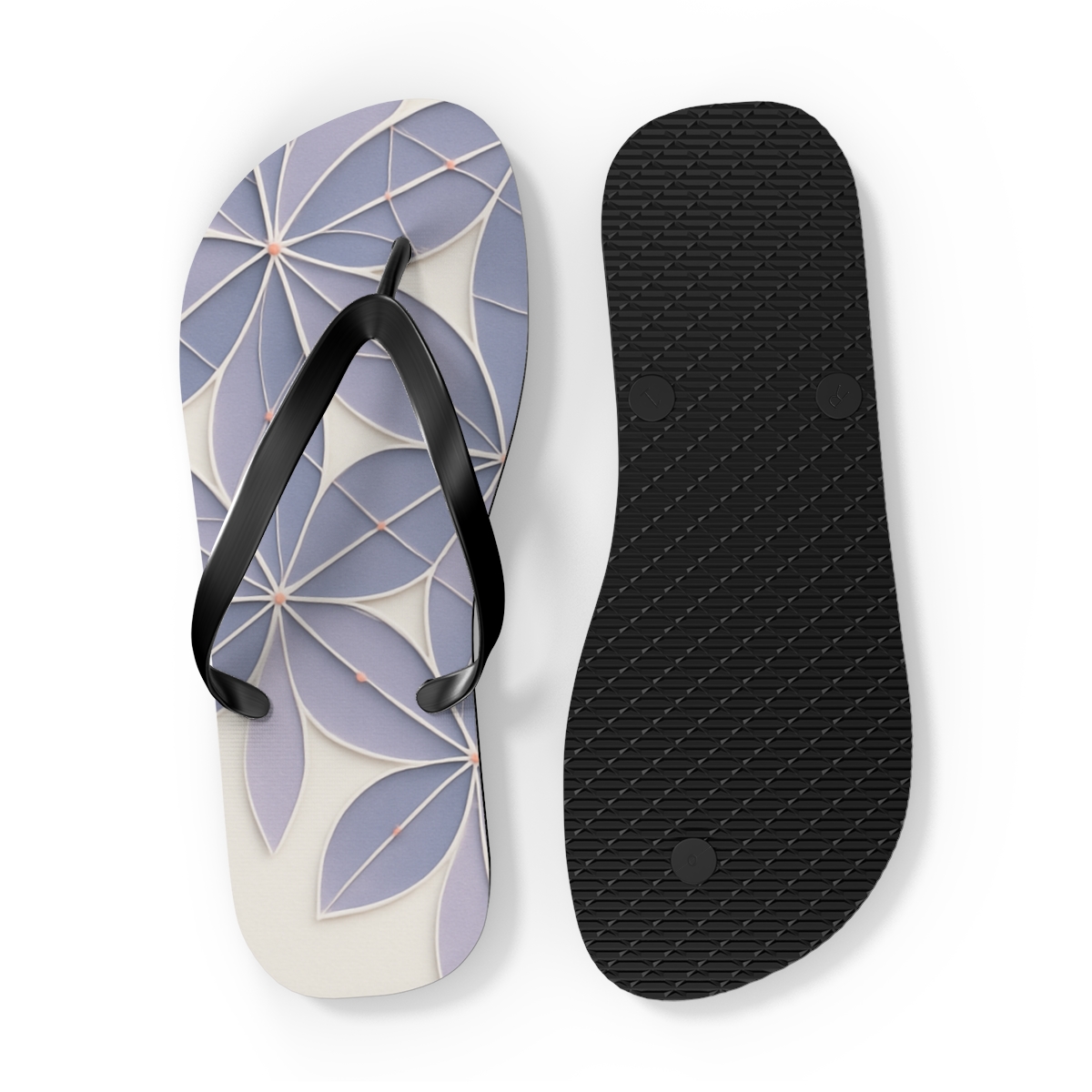 Cosmos Vein Lattice Drift designer logo flip flops