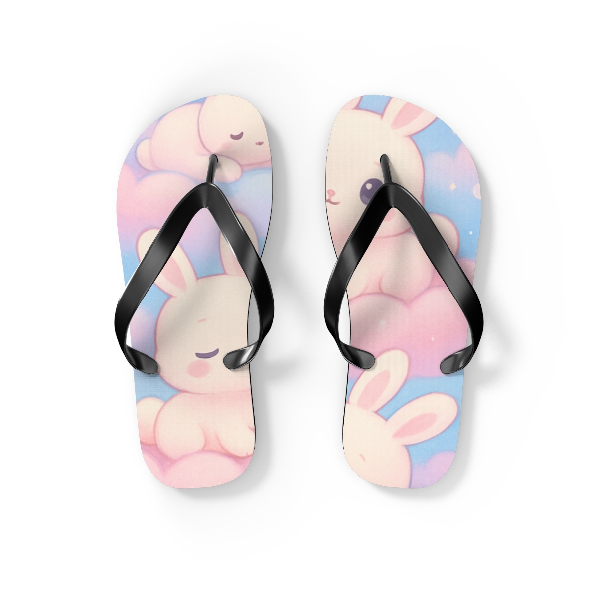 Pastel Dreamscape Flip Flops